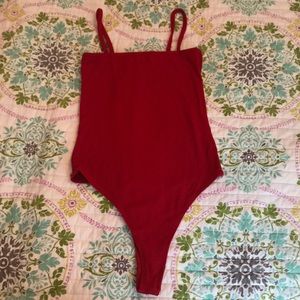 Brandy Melville Red Bodysuit